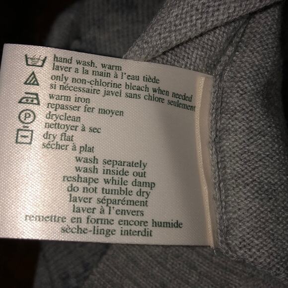 Laura Ashley CottageCore Boho Gray Floral Sweater / Cardigan Small - Picture 7 of 7